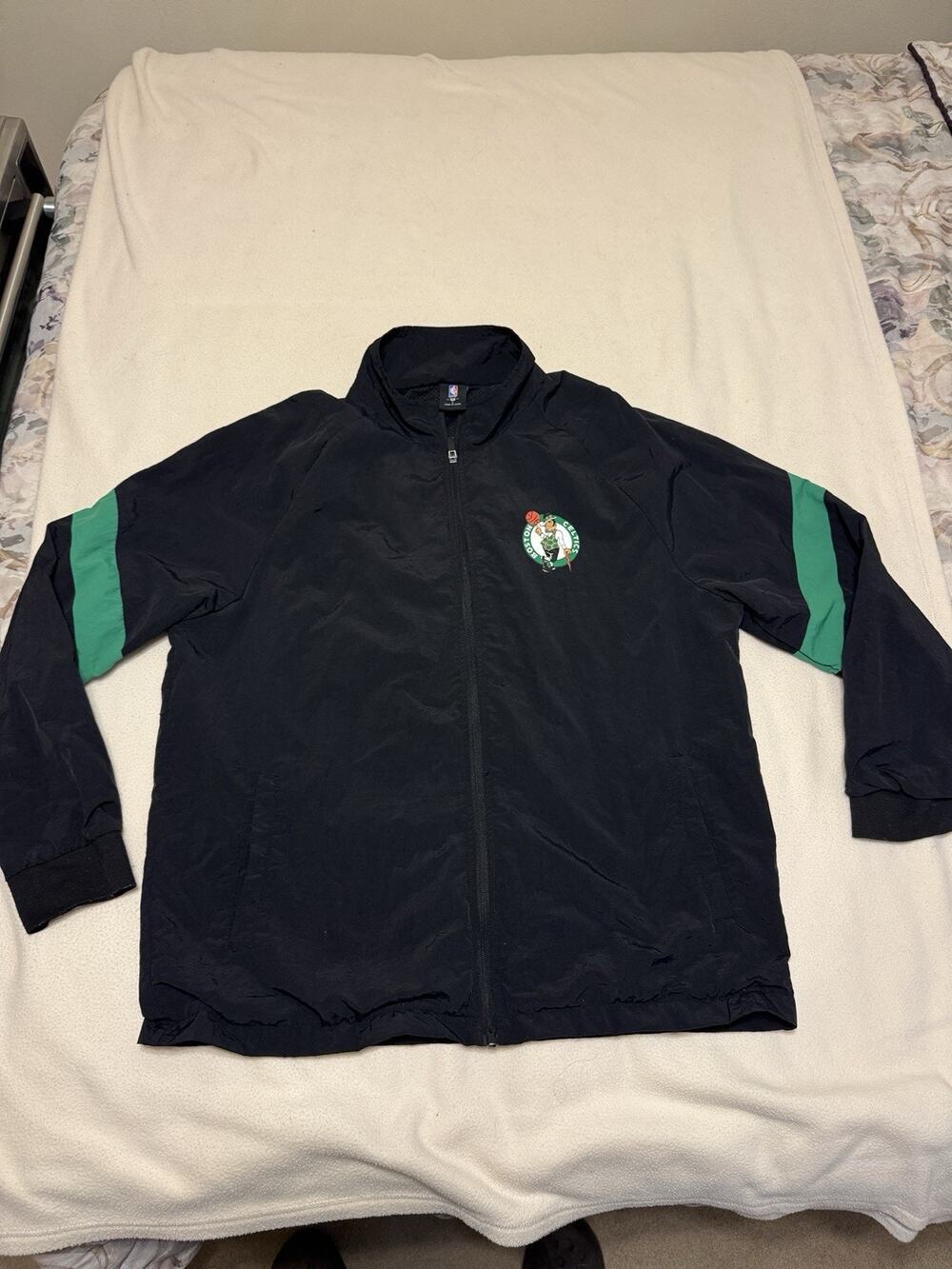 Vintage Celtics Full Zip Size Large Jacket Official NBA Apparel